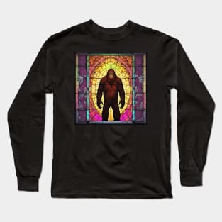 Bigfoot Stained Glass Long Sleeve T-Shirt